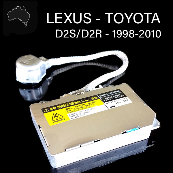 Replacement HID Headlight Ballast for Toyota, Lexus, and Mazda.